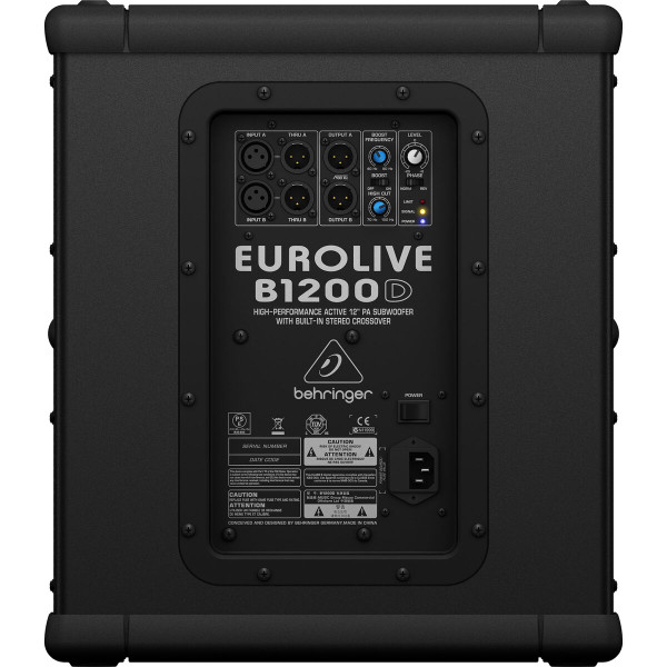 Main product image for Behringer B1200D-PRO Eurolive 12" Powered PA Subwoo 248-6832